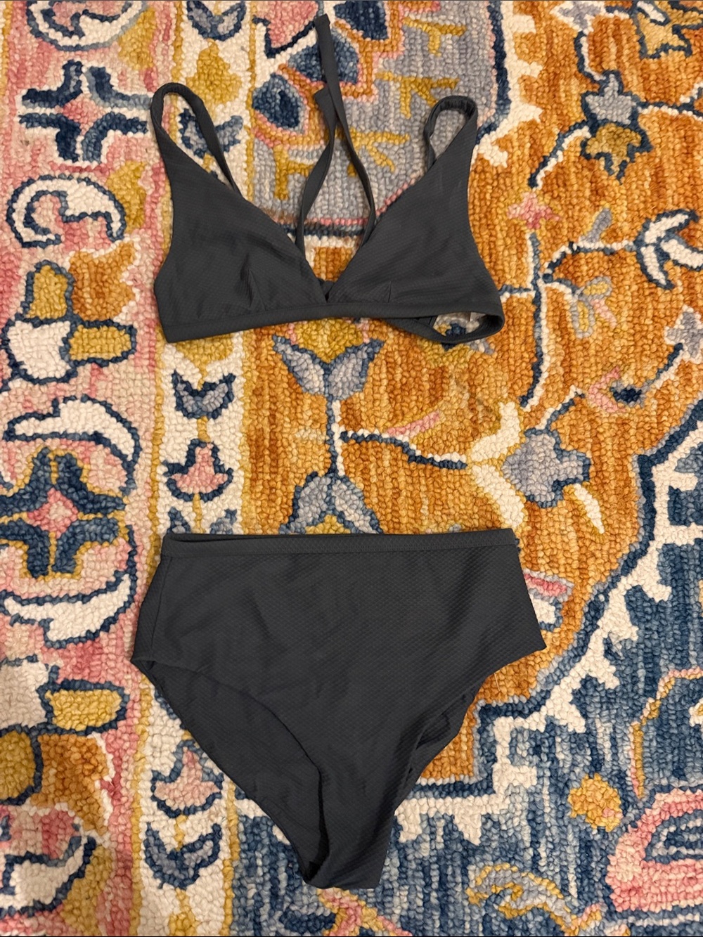 GUC Asceno SZ S Women’s High-Waist Two-Piece Bikini Set - gray